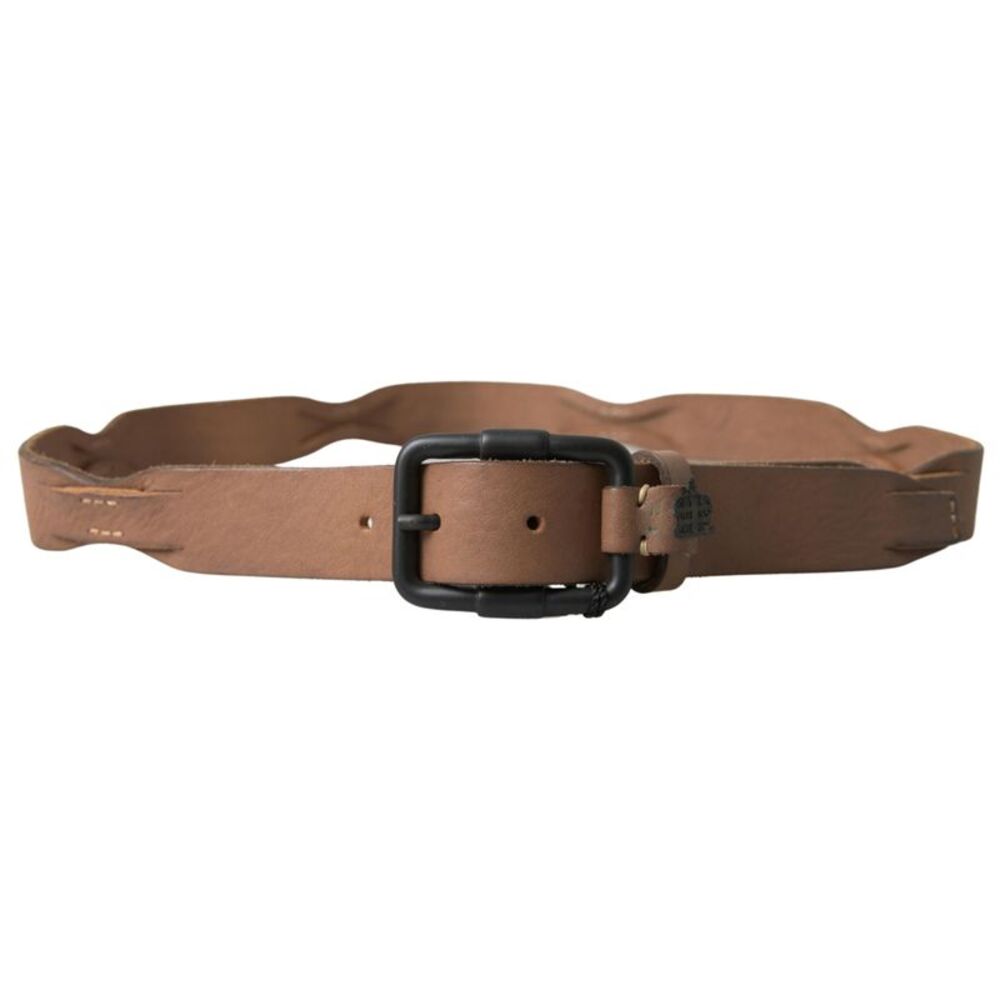 Ermanno Scervino Brown Leather Metal Buckle Waist Men Men's Belt